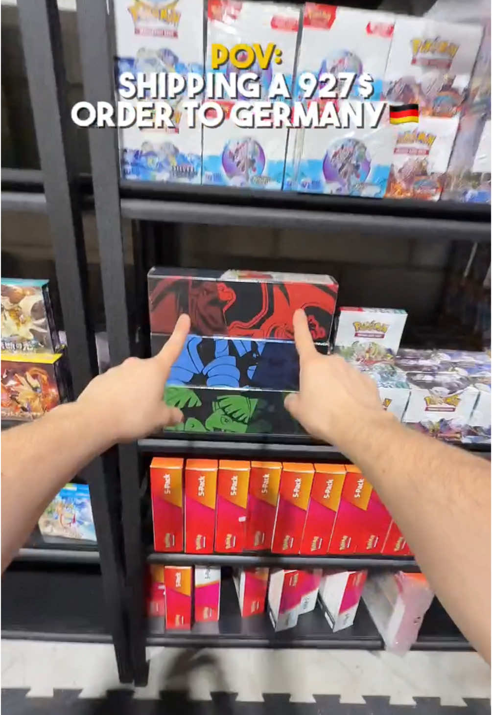 Shipping a 927$ Pokemon order to Germany 🇩🇪 #fyp #fypシ #pokemon #fypシ゚viral #pokemoncards 
