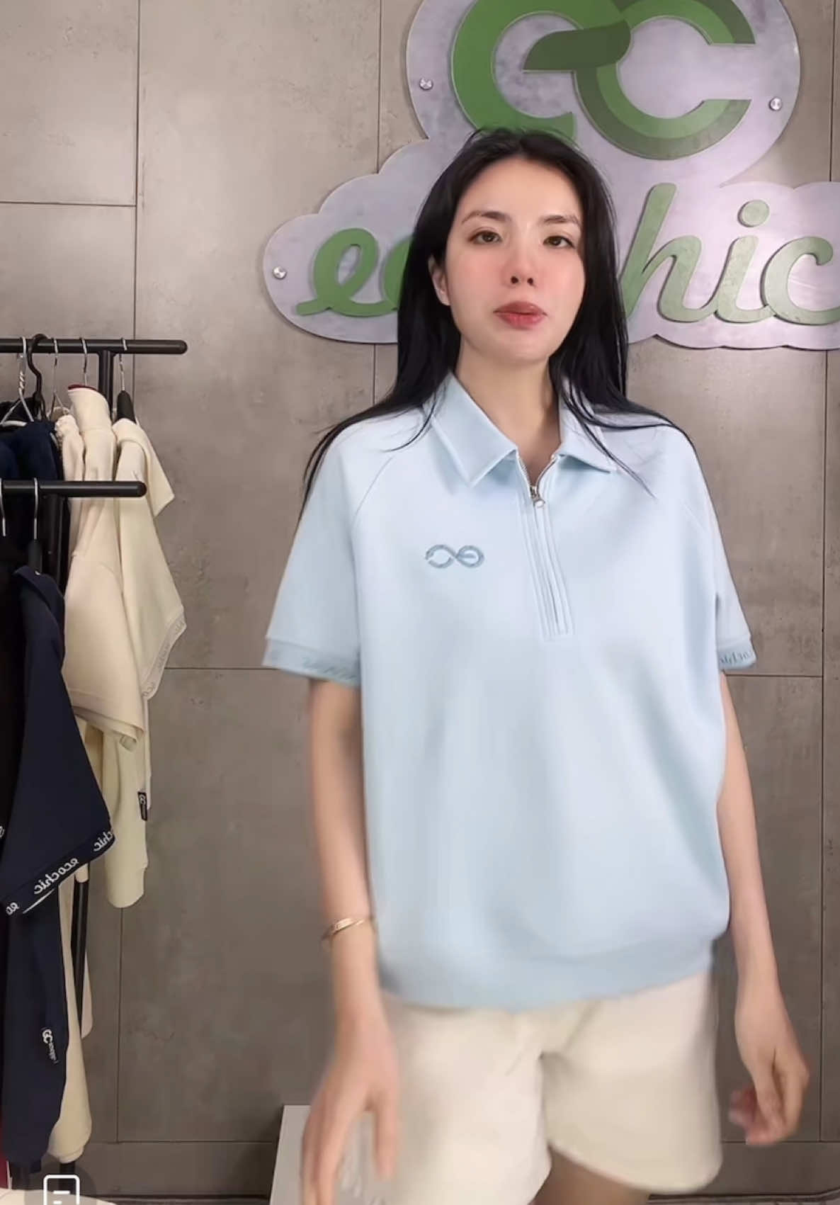 Áo Polo Viền Tay Ecochic #ecochic #aopolo #xuhuong 