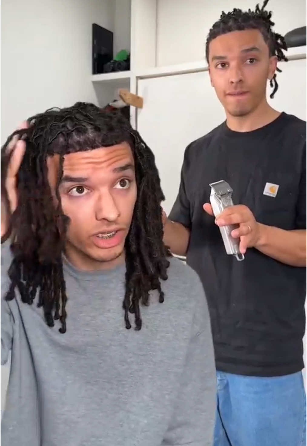 He really asked this again #dreads #dreadlocks #locs #viral #fyp #freeformdreads #retwist #hairgrowth #straighthairdreads #transformation 