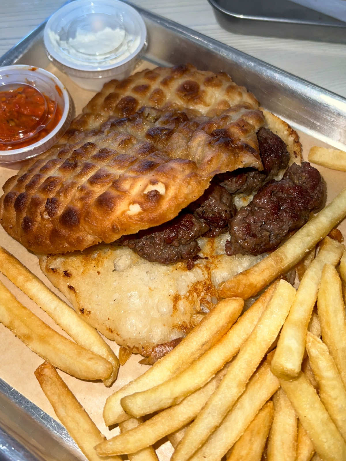 BALKAN FOOD IN NORTH PHX 🇭🇷🇷🇸 [paid on our own] You all know how much I have grown to love Balkan food. So when in North Phoenix, I went to finally try Cafe Balkan and it was delicious! Loved the Burek & Cevapi.  We tried:  ▪️BALKAN KEBAB - “CEVAPI’ $13.50 ▪️Burek Cheese $8 ▪️Baklava $5 📍21043 N Cave Creek Rd Unit A6 Phoenix, AZ  85024 #az #arizona #balkan