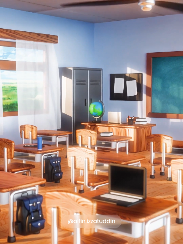 ✨ Built a classroom—but made it 3D, fun, and full of vibes! ✏️📚 Take a peek at the process and enjoy the final animated scene. Everything was created using Blender, from start to finish! 💻🎨 #3Dart #Blender3D #3drender #blendercommunity #3Dclassroom #BlenderArtist #3Dmodeling #AnimationReel #digitalart #stylized3d #classroomvibes 