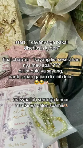 real the final chapter🥹 masyaallah alhamdulillah Allahumma baarik🥹♥️🥰 #seserahanpernikahan #nyicilseserahancek #foryou #fyp #persiapannikah #weddingpreparation #2025 