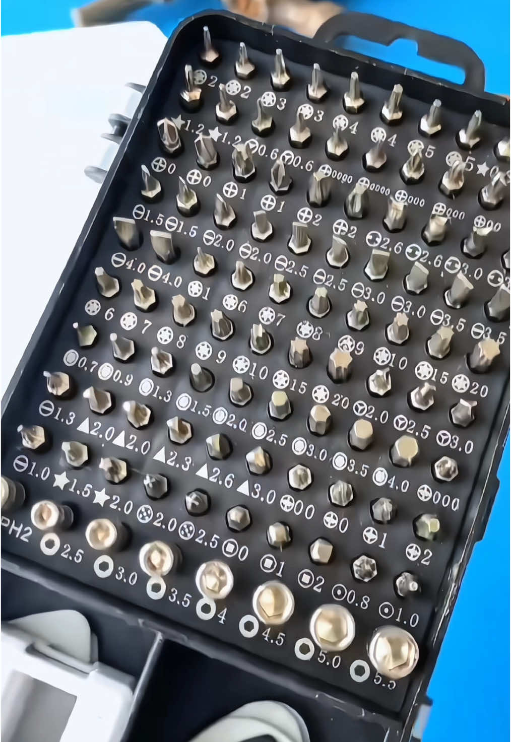 Bộ tua vít đa năng 115 chi tiết với 98 đầu vít #botuavitdanang #botuavit #botuavit115mon 