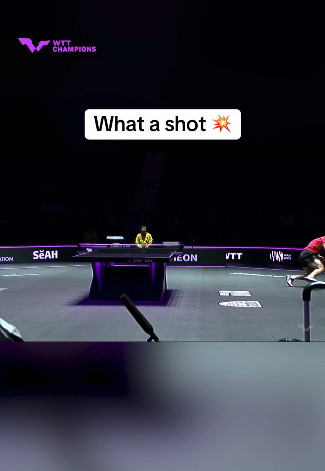 Pure insanity 🚀  We're still in awe of this amazing move Xiang Peng pulled back at #WTTIncheon 🔥  #TableTennis 