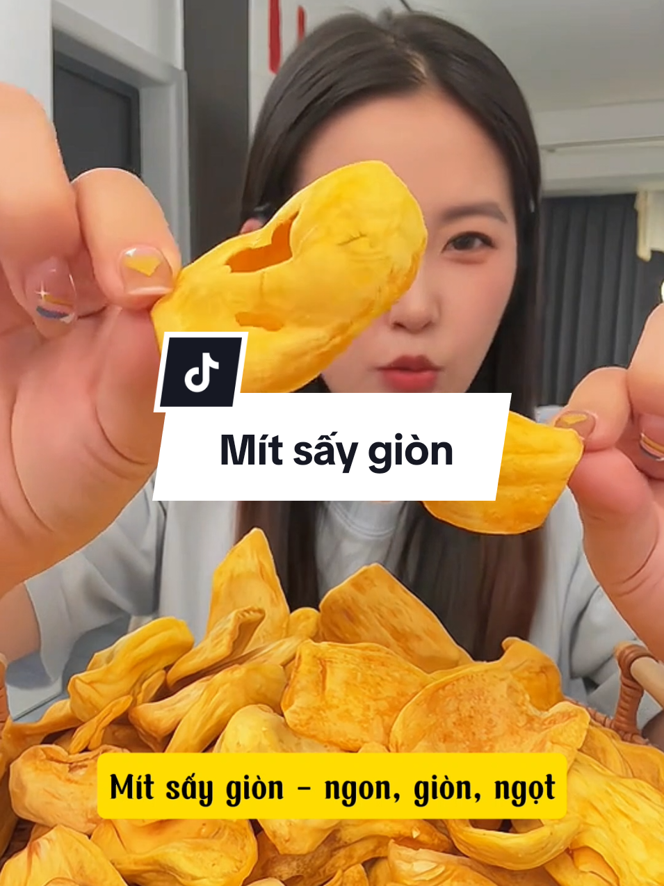 Mít sấy giòn, ngon, giòn, thơm, ăn là ghiền nha  #doanvat #doanvatngon #mitsaygion #xuhuong 