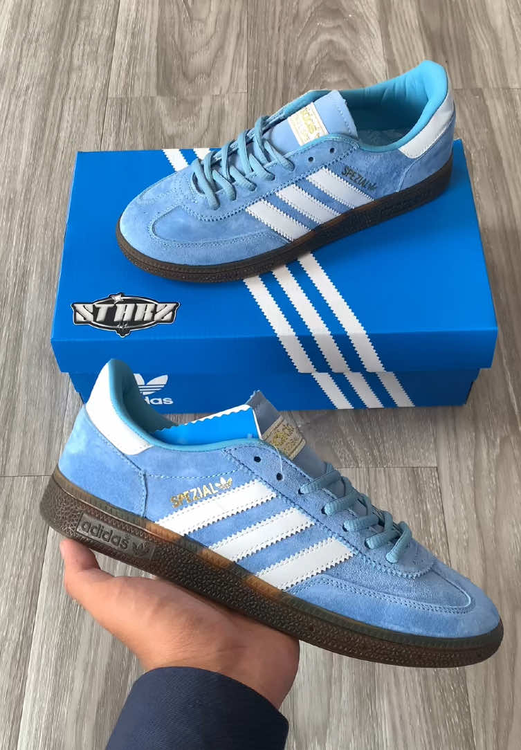 SUEDE ON SPEZIAL ICE BLUE❄️🧊 SIZE 38-44 // BRAND NEW IN BOX #fyp #garistiga #casualoutfits #casualstyle #adidasfootball #adidascasual #starzsneakers 
