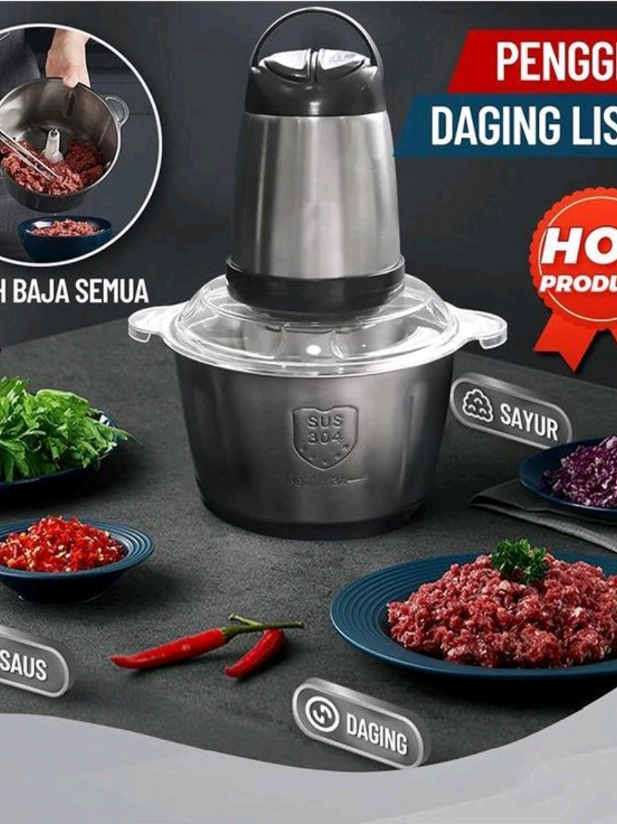 Blender Chopper Blender Daging Stainless Coper Penggiling Daging Serbaguna #viral #chopper #chopermultifungsi #copper #choperdaging #fypage #fyp ##foryoupage 