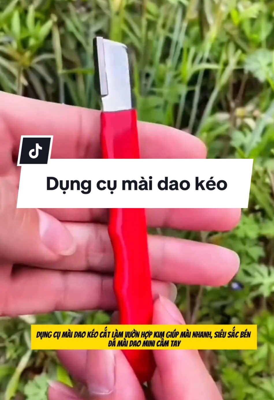 Dụng Cụ Mài Dao Kéo Cắt Làm Vườn Hợp Kim Giúp Mài Nhanh, Siêu Sắc Bén - Đá Mài Dao Mini Cầm Tay ##xuhuong##trending##maidao##maidaokeotainha##tienich##dungcumaidaokeodanang