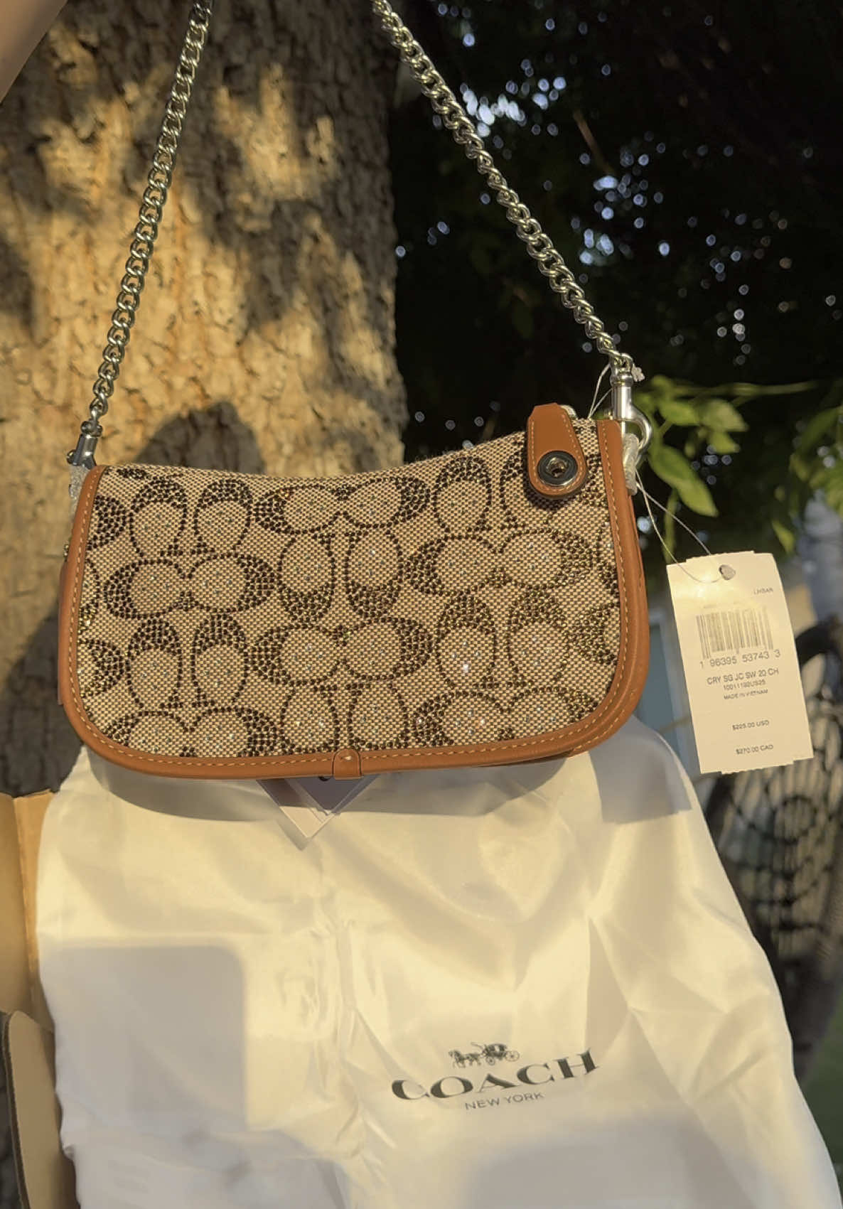 Coach Crystal Jacquard ✨ she’s beautiful #fyp #coach #foryou #purse #sparkle #glitter #bag 