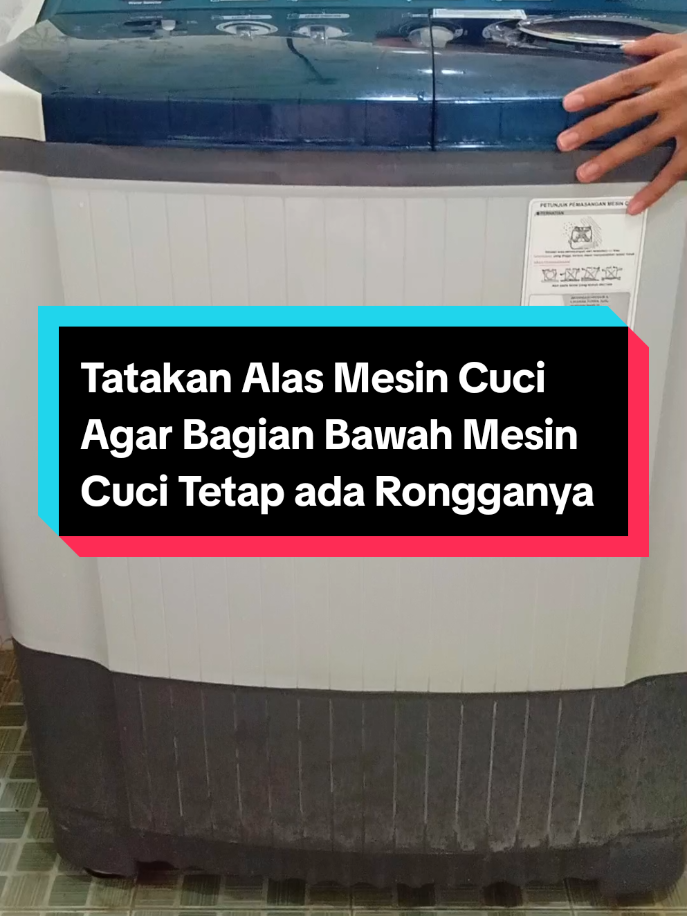 Membalas @srimartiny16 Tatakan alas karet bisa untuk mesin cuci satu tabung, dua tabung dan untuk kulkas juga bisa. Bikin mesin cuci tetap ada jaraknya dari lantai jadi mudah bersihin bagian bawahnya #tatakanmesincuci #alaskaretmesincuci #alasmesincuci #alasmesincuciantislip 