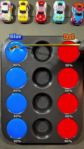 Mix 80% Blue and 20% Red and see the magic of color #colormix #asrm #colormixing #coloring #oddlysatisfying #colors #Asmrart 