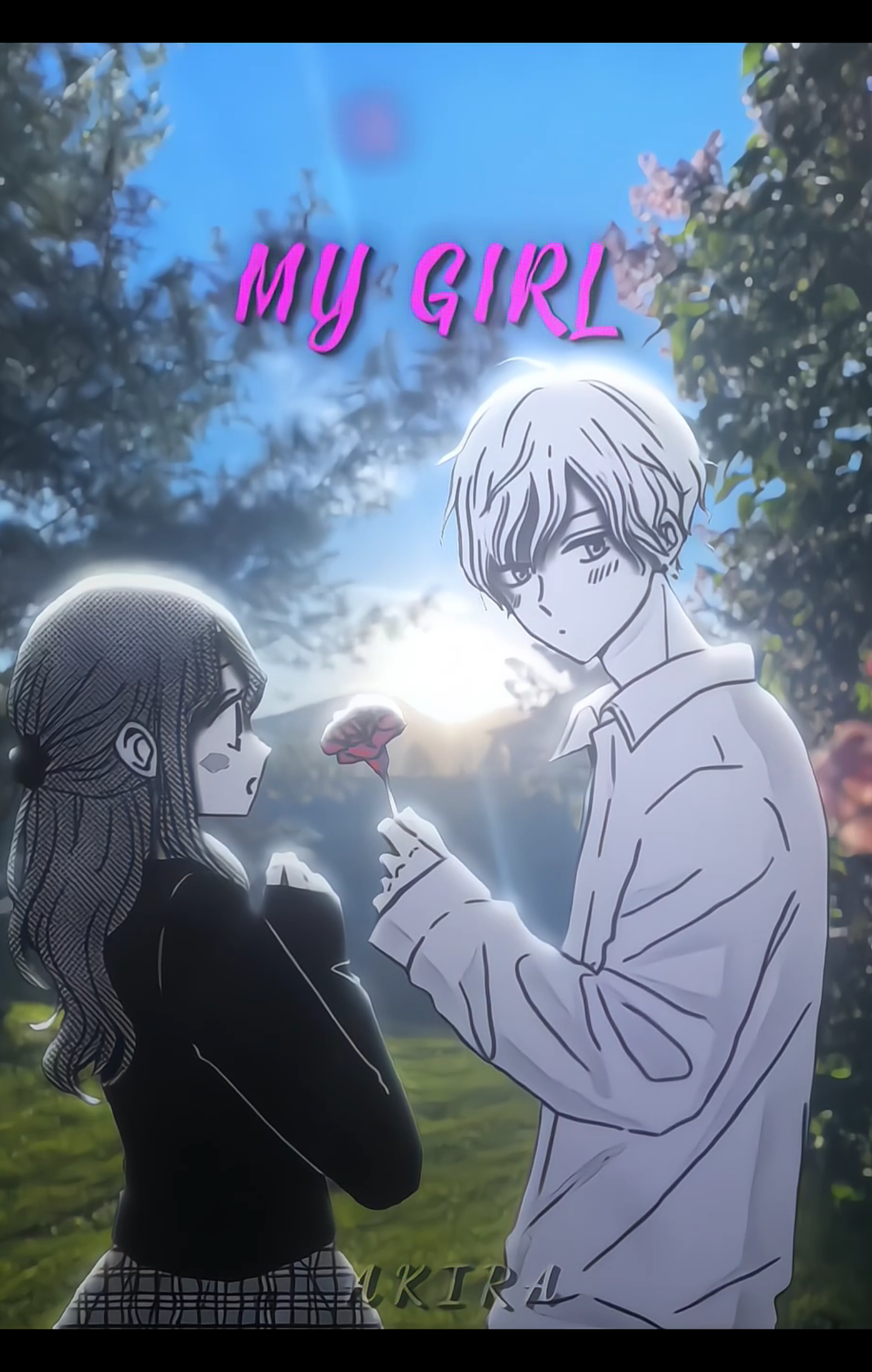 You will be my girl 💗 #lyric #song #gfx #gfxanime #mygirl #loveyou 