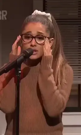 ari imitates britney spears voice! 🤎 #foryou #viral #arianagrande #britneyspears #babyonemoretime #snl 