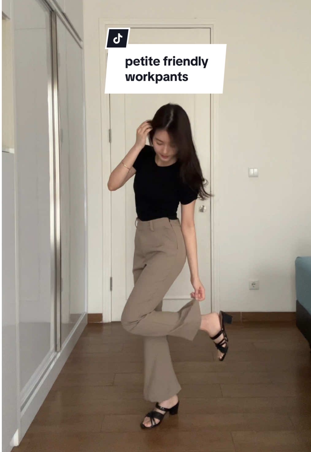 another petite friendly workpants cucok banget buat kalian yang under 155cm kayak aku☝🏻🙆🏻‍♀️ #petitefashion #petitefriendly #petitestyle 