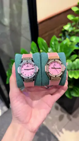 Chọn màu hồng nào cho xinh đây chị em ơi, lên tay cứ xinh xỉu luôn ý⌚️⌚️🥰##nghiendongho##donghonamnu##jyp##dongho##donghonam