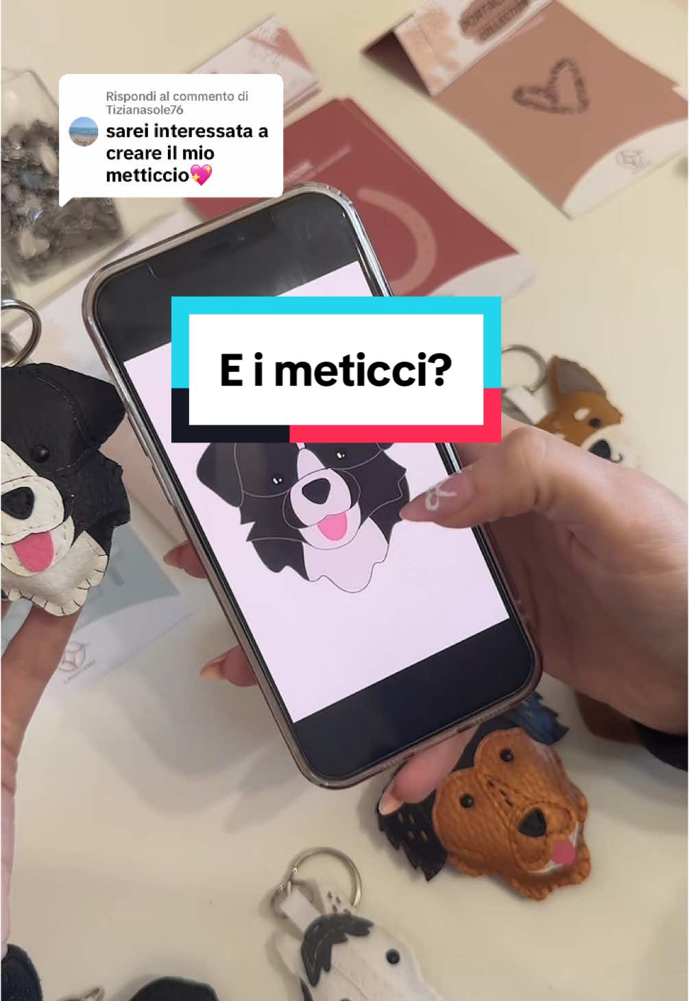 Risposta a @Tizianasole76  Come potete ordinare i cagnolini meticci personalizzati 🐶 #portachiavi #portachiavipersonalizzati #lanatema #cani #meticcio 