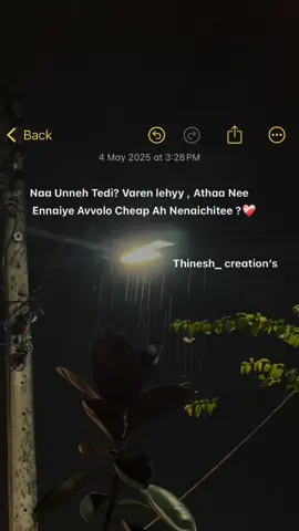 #onthisday #thinesh_creation #owncreation #owncaption #viwers #foryou #repost #fypage #ypppppppppppppp #fyppp #foypageoffical #malaysiatiktok #healing #trandingvideo #fyp #viralvideo #10million #foryoupage #sadwhatsappstatus #hurt #whatsappstatus #tamiltiktok #tamilsong #world #life 