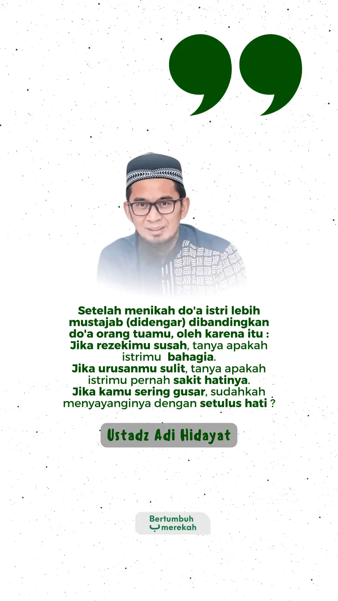 #ustadzadihidayat #katakata #quotes #dawuhguru #bertumbuhmerekah_ #fyp 