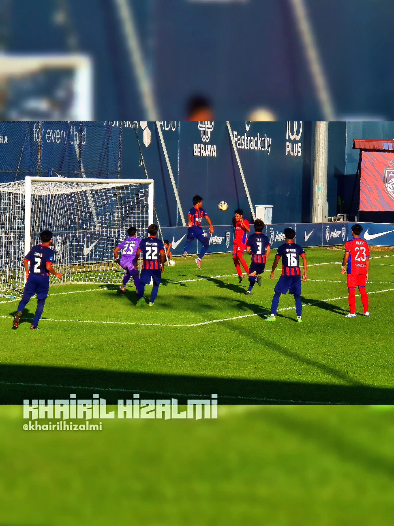 DARWISH FIKRI (2008) WITH A HEADER 🫡  JDTV 2-1 SSTMI U17 #jdt #football #malaysia 