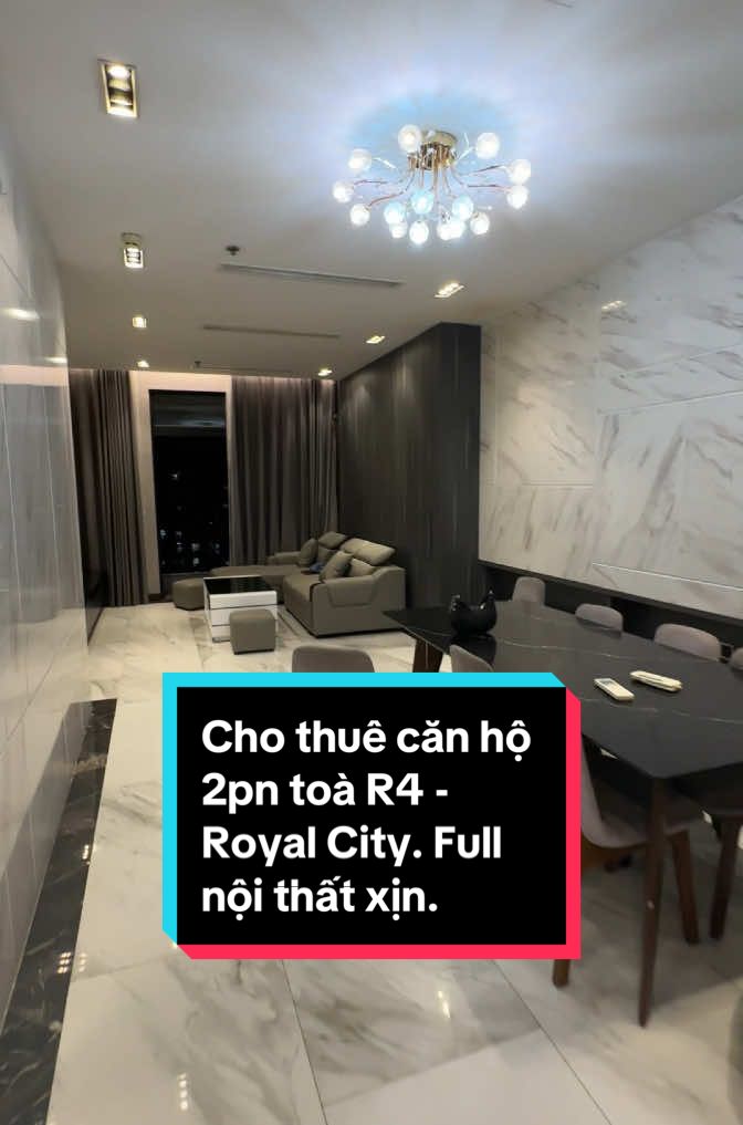 Cho thuê căn hộ 2pn toà R4, diện tích 112,4m2. #vinhomes #royalcity #tranghomes #nhadep #xuhuong 