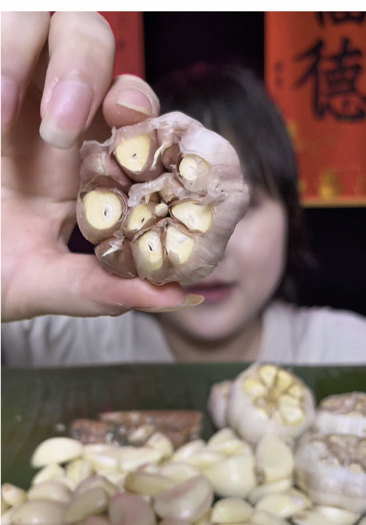 Ăn tỏi sống và tỏi nướng #mukbangvideo #ăncungtiktok #rivewanngon #rivewdoan 