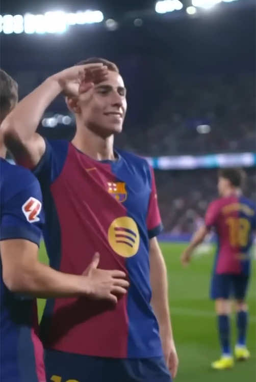 Fermin Lopez celebration #fcbarcelona #spain #ferminlopez #golaso 