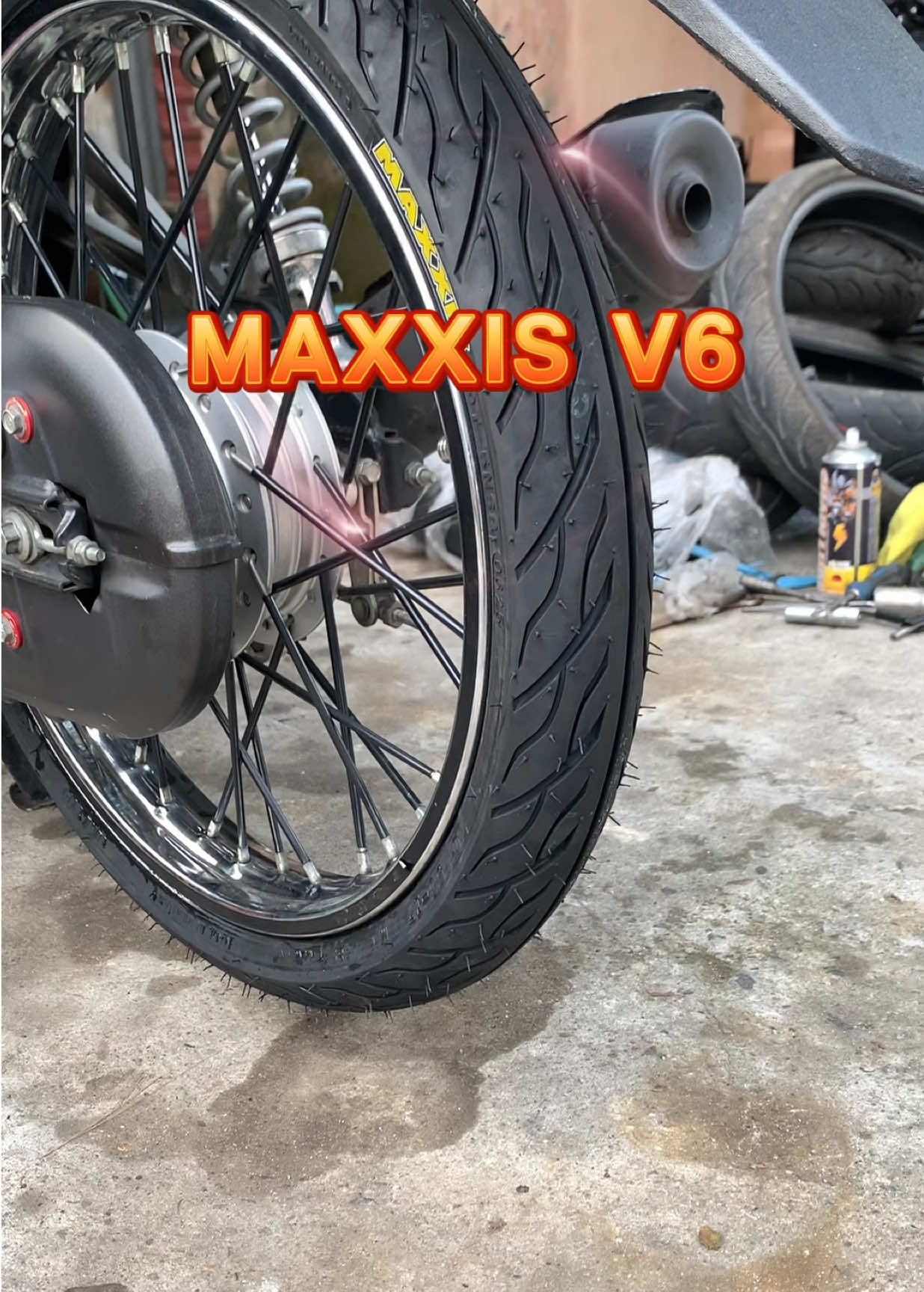 Lốp ngon giá mềm – gắn V6 xong chạy là ghiền !!! #lopxemay #lopxe #maxxis #siriusđộkiểng #maxxisv6 