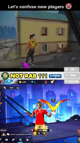 কি কনফিউজ হইলা 😊Garena Free Fire  #garena #freefire_lover #garenafreefire #notrab111