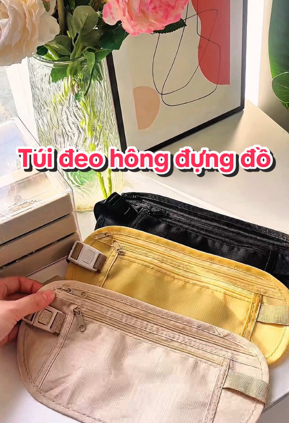 1 chiếc túi đeo hông đựng đồ cực tiện lợi cho nọi người đây ạ #tuideohong #tuideohongdungdonghe #tuideohongdungdienthoai #tuideohongchaybo #tuideohongnamnu 