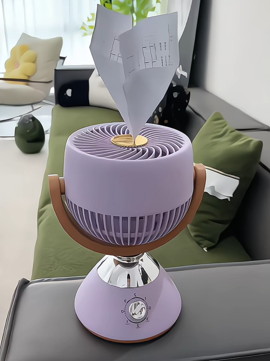 Quạt mini để bàn công suất gió lớn, kiểu dáng tinh tế màu tím đẹp mắt-! #quatmini#quatminideban#quatdeban#quatdebanmini#quatdien#quatdienmini#giadungtienich#hot