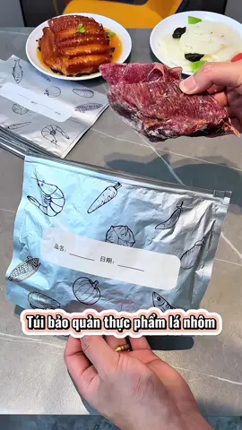 Với túi giữ tươi được niêm phong bằng giấy bạc này, bạn có thể cho thịt xông khói chưa nấu xong vào trong dịp Tết Nguyên đán và niêm phong lại để kéo dài độ tươi. Nó cũng có thể ngăn mùi lan tỏa trong tủ lạnh. Nó rẻ và dễ sử dụng!! #thietthuc #tuibaoquanthucphamlanhom #tienich #giadungnhabep #creatorsearchinsights #jizonguyen 