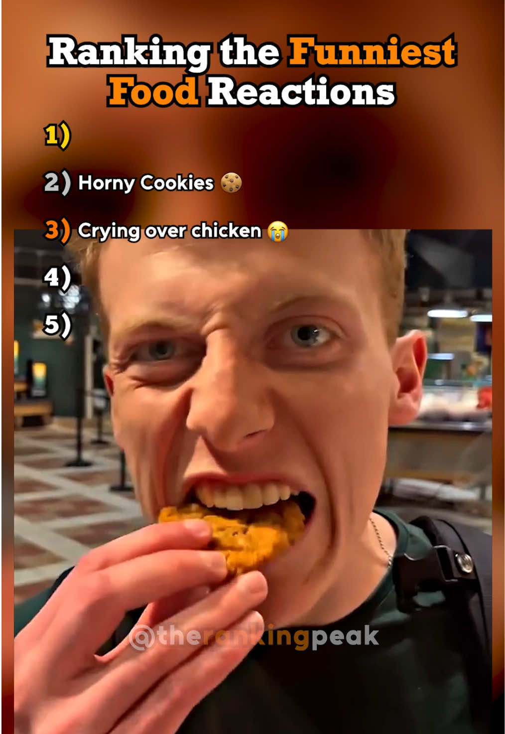 Ranking the Funniest Food Reactions🍔 #therankingpeak #ranking 