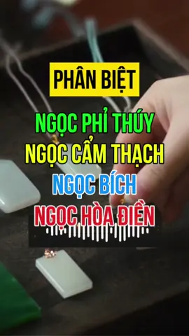 Phân biệt Ngọc Phỉ Thúy, Ngọc Cẩm Thạch, Ngọc Bích, Ngọc Hòa Điền. Những tên gọi cực kỳ dễ gây nhầm lẫn. #Khanhda #ngocvietnam #jade #jadeite #nephrite #ngocphithuy #ngoccamthach #ngocbich #ngochoadien #vongngoc #dothach #LearnOnTikTok #hoccungtiktok 
