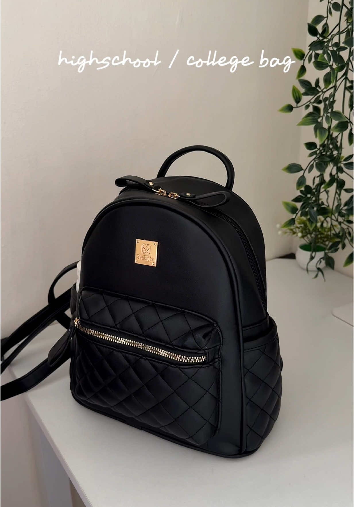 kahit pang gala ang ganda nyaaa 🖤😍 #compactbag #backpackreco #minibackpack #seagloca #seaglocaph #seaglocabag #leatherbag #blackbag #schoolbag #highschoolbag #unibag #collegebag 