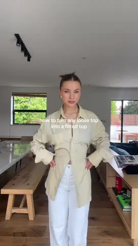 transforming any top and make them feminine and flattering 🫶🫶 thank me later , absolutely the best thing and my favorite fashion hack  #fashionhacks #cinchclip #fashionhack #hack #hacks #fashiontiktok 