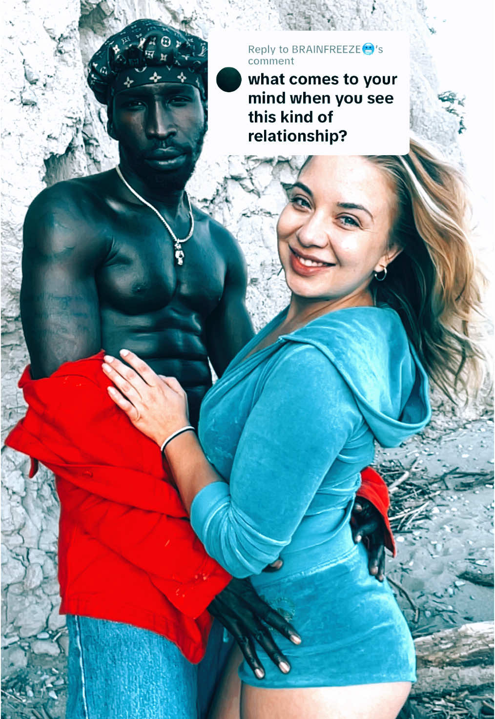 Replying to @BRAINFREEZE🥶 I see love and happiness❤️ what are you suppose to see here? #kristinaandsam#couplecomedy#Relationship 