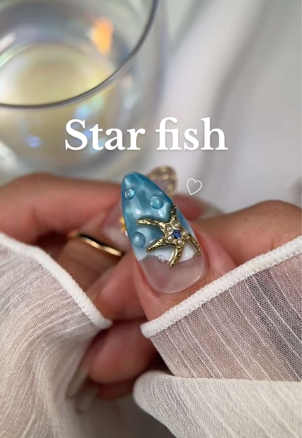ジュエリーヒトデちゃん🐠★ #ネイル #ジェルネイル #セルフネイル #starfishnails #seanails 