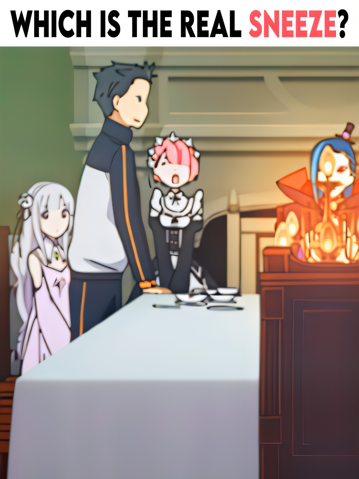 which is the real sneeze? (i think 3🙂) #ram #ramrezero #rezero #animeedit