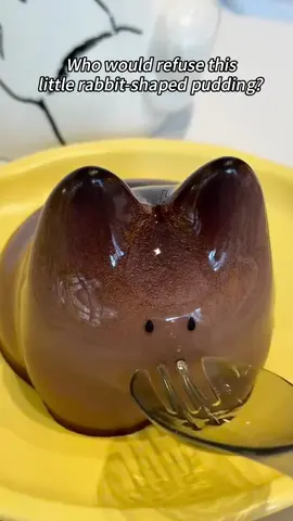 🐇🍮#rabbit #pudding #delicious 