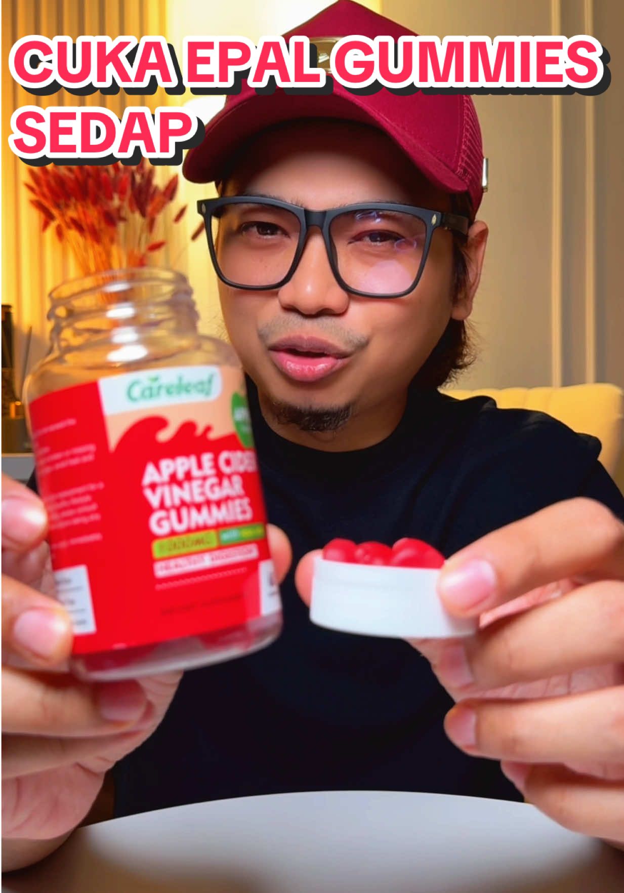 Cuka Epal Gummies Sedap kena cuba la #careleafapplecidergummies #applecidergummies #applecidervinegargummies 