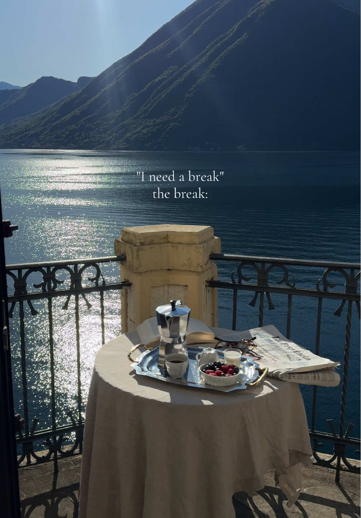 Mornings at Lake Como ✨ #lakecomo #lakecomoitaly #dolcevita 