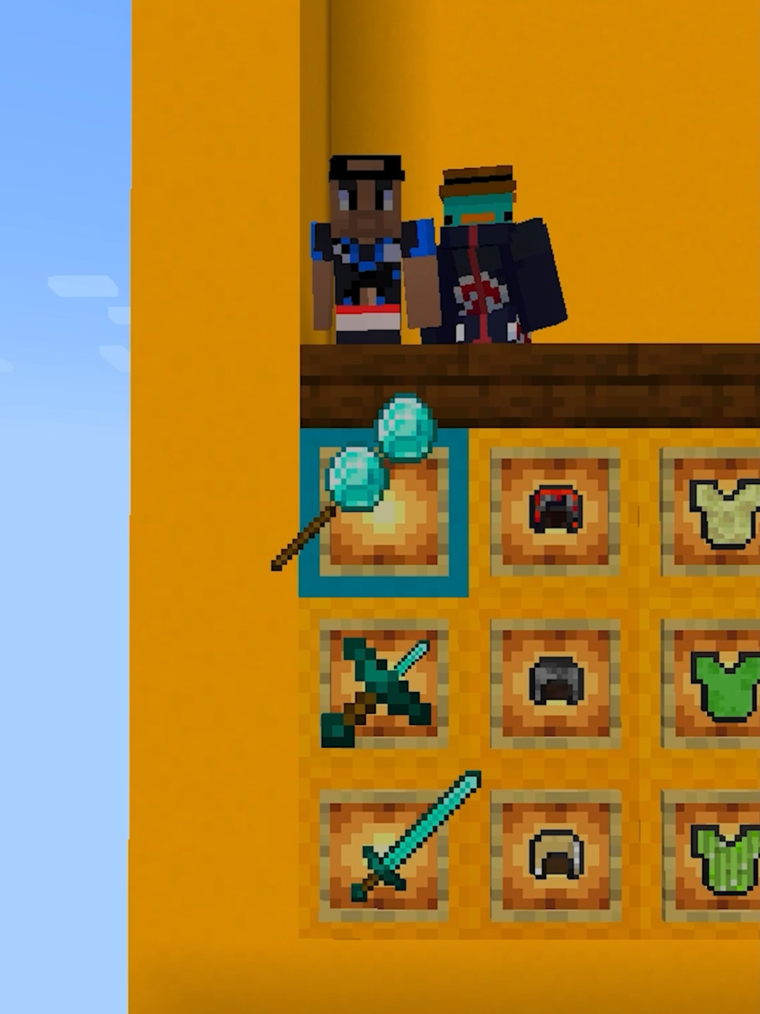 Escolha às cegas #Minecraft
