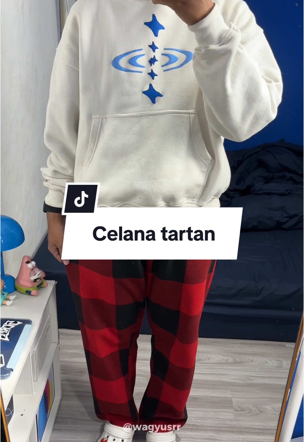 Nih yang cari celana tartan merahnya #celana #celanamurah #celanatartan #tartanpants 
