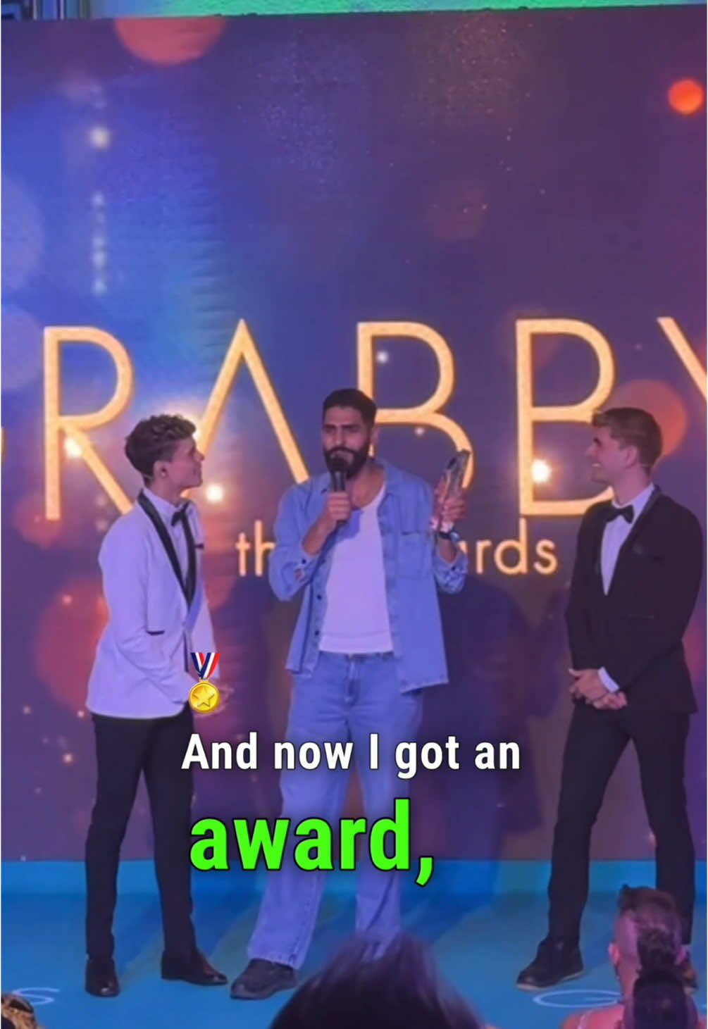 Winning a Grabby Award 🥇 @GRABBYS Europe 