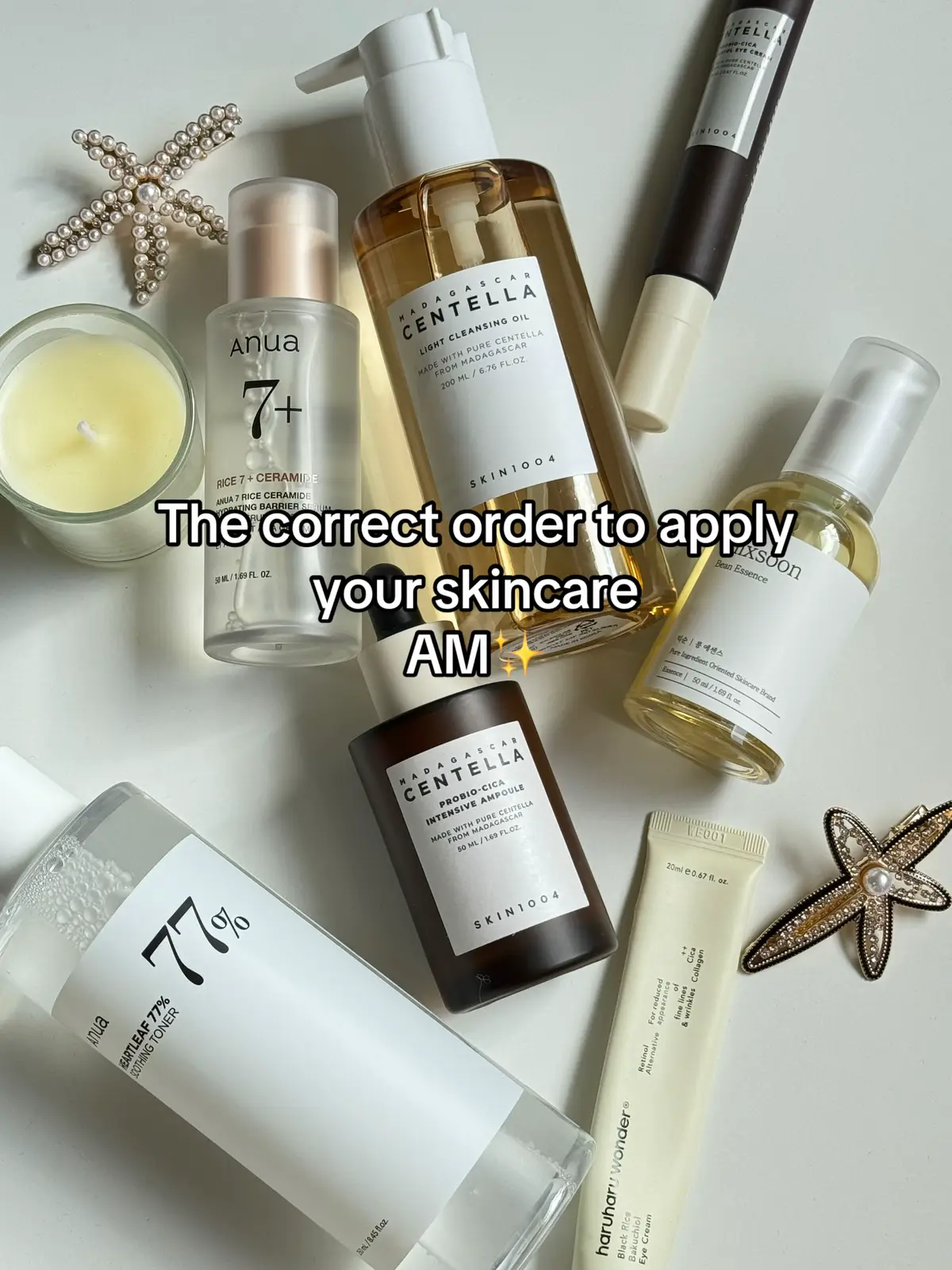 #skincare #skincareroutine #koreanskincare #amskincareroutine #oilcleanser #glassskin #glassskinroutine #skincaretips #anua #serum 