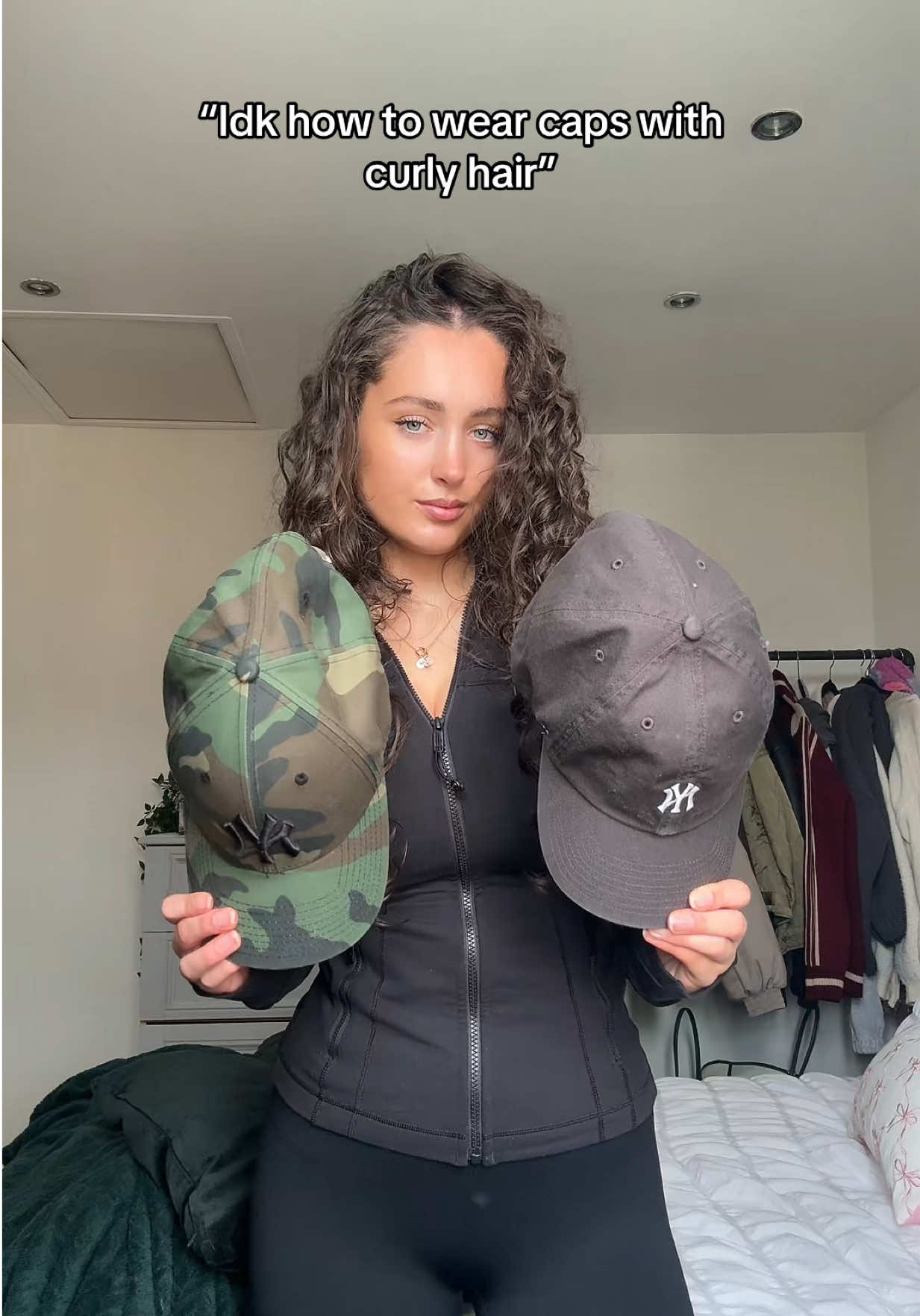 3 cap hairstyles for curly hair