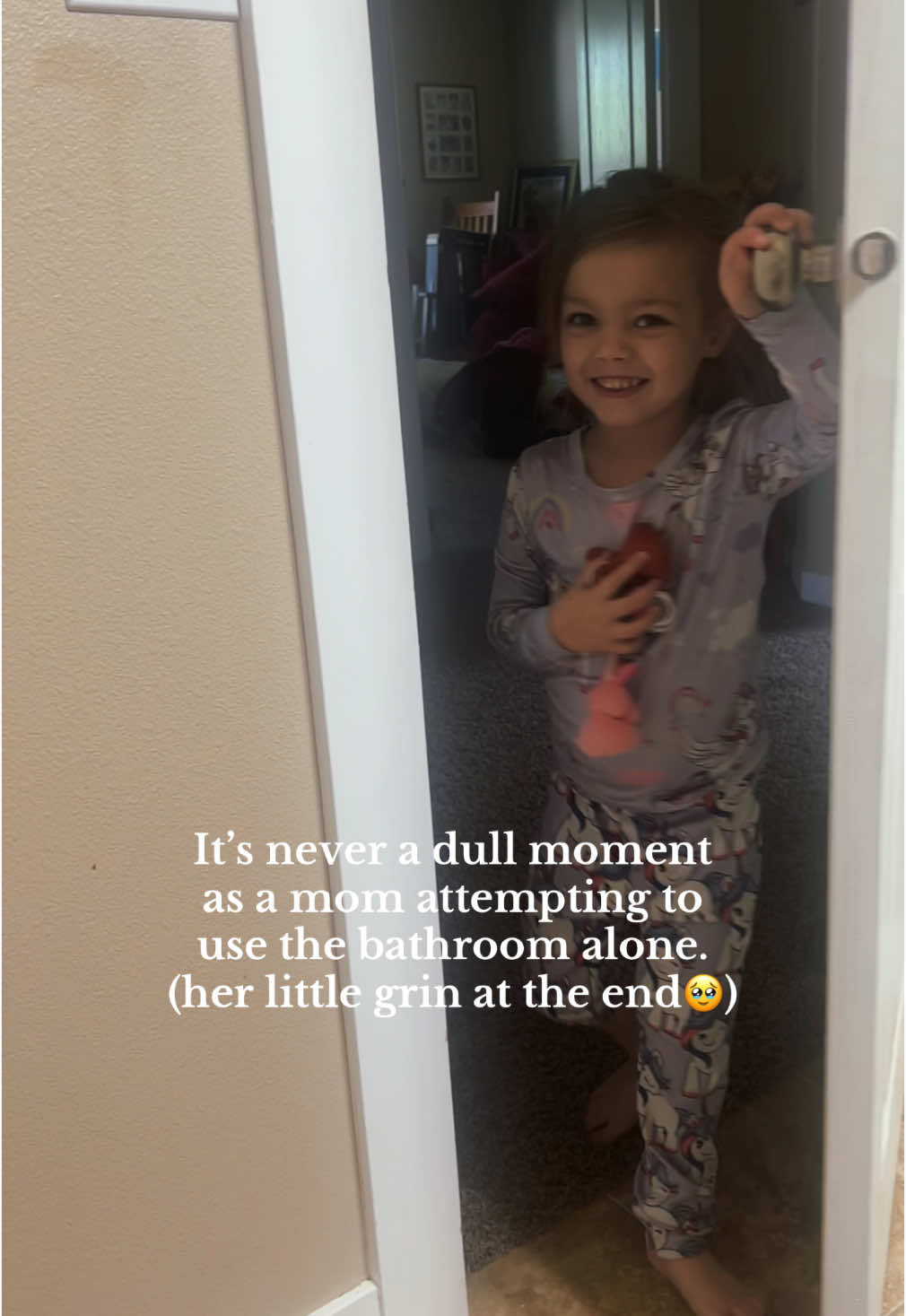 Nova just wanted to be like Sissy who also had a yard/plant stake in the back of her shirt. They’re playing soldiers & Ninjas in the backyard right now. 😂 I don’t remember what it’s like to use the bathroom alone anymore. 🫠 #momlife #momtok #fypシ 