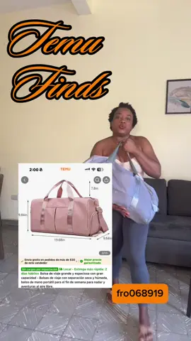 Este bulto es ideal para ir al gym o a viajes cortos de fin de semana 😻 Toque el enlace en la biografía o usa el código [fro068919] en la aplicación Temu para desbloquear un paquete de cupones $100 y obtener descuentos adicionales. (Solo para nuevos usuarios de la aplicación con pedidos elegibles. Se aplican los términos y condiciones). 🎁 #temu #temufinds #shoptemu #smallappliances #homegadgets