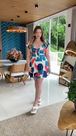 Encontre na shopee, vestido Gabi suplex, estampado, manga babado, com bojo, com 58% de desconto! Id de compras 👉ALK-EXM-ZJT #vestido #comprasonline #modafeminina #fyp #fouryou 