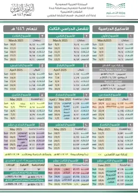 التقويم الدراسي للفصل الدراسي الثالث - نحن في الأسبوع الثامن العودة للدراسة يوم الثلاثاء تاريخ 8 / 11 / 1446 هـ #tiktok #CapCut #fyp #foryoupage #foryou #الشعب_الصيني_ماله_حل😂 #الشعب_الصيني_ماله_حل😂😂 #fypage #الشعب_الصيني_ماله_حل😂😂😂 #2025 #الإجازة_المطوله #إجازة_سعيدة #مود #mood #السبت #الأهلي #النصر #الاتحاد #الهلال #اكسبلور #2024 